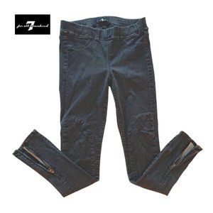 Vintage 7 for all mankind Skinny MidRise Pull Up Jeans Black size 28 NWOT